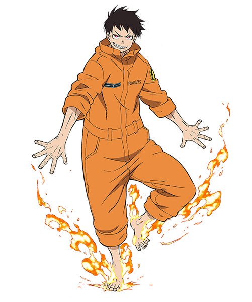 Fire Force, Kusakabe Shinra anime character design