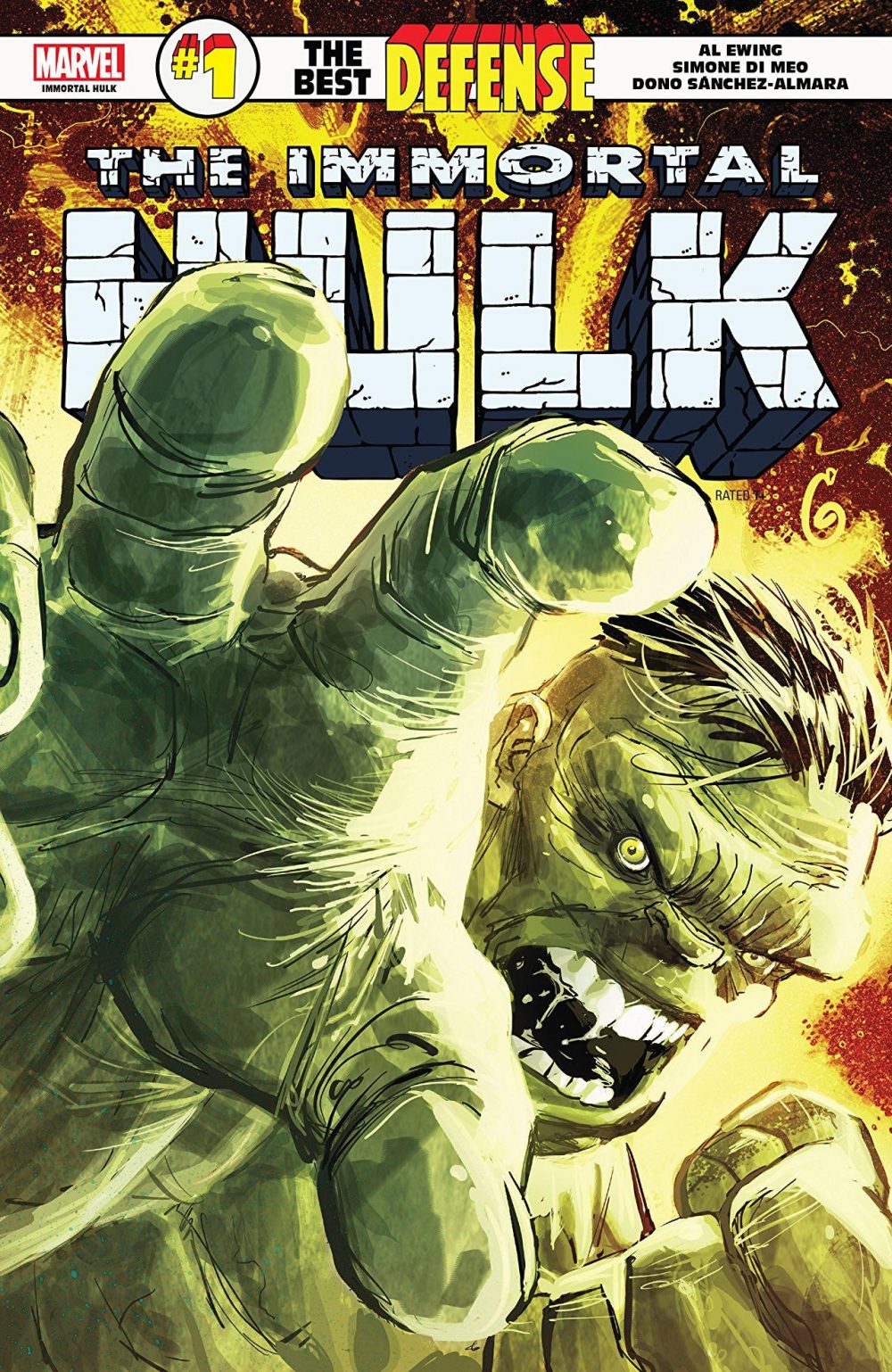 Immortal Hulk: The Best Defense, copertina di Ron Garney