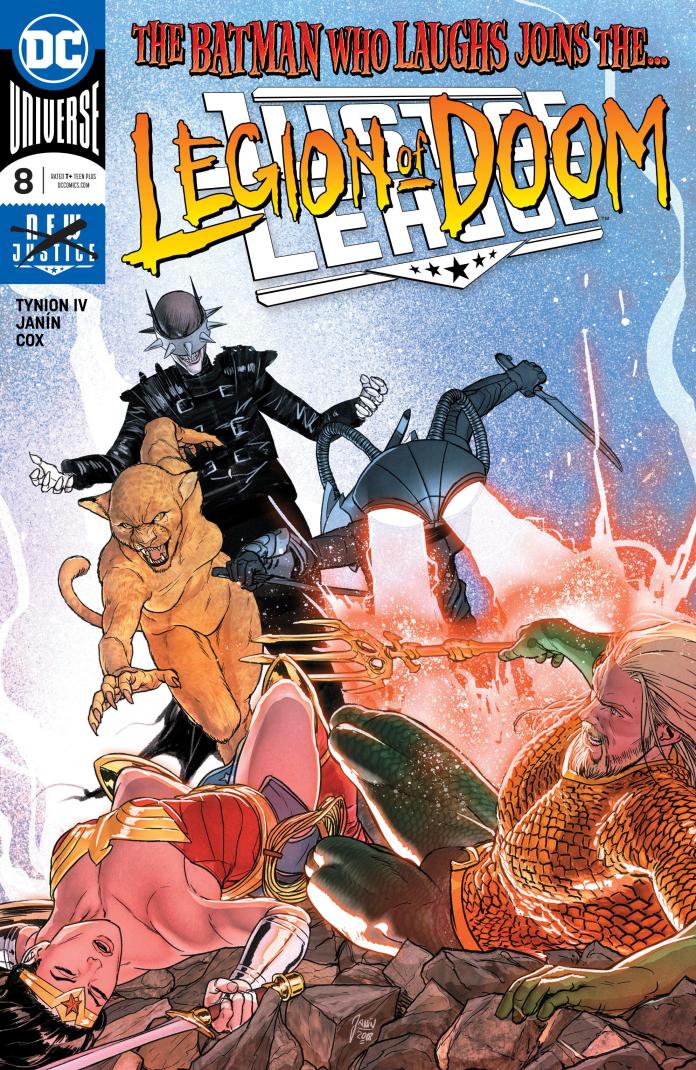 Justice League #8, copertina di Mikel Janin