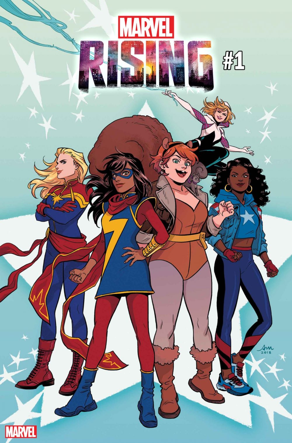 Marvel Rising #1, copertina di Audrey Mok