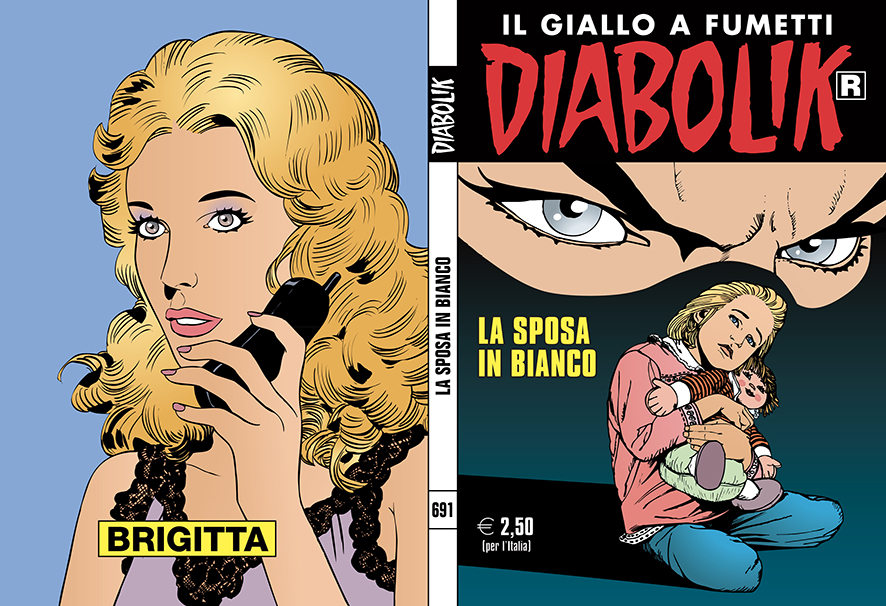 Diabolik R 691 – 10 gennaio, copertina di Enzo Facciolo e Paolo Zaniboni