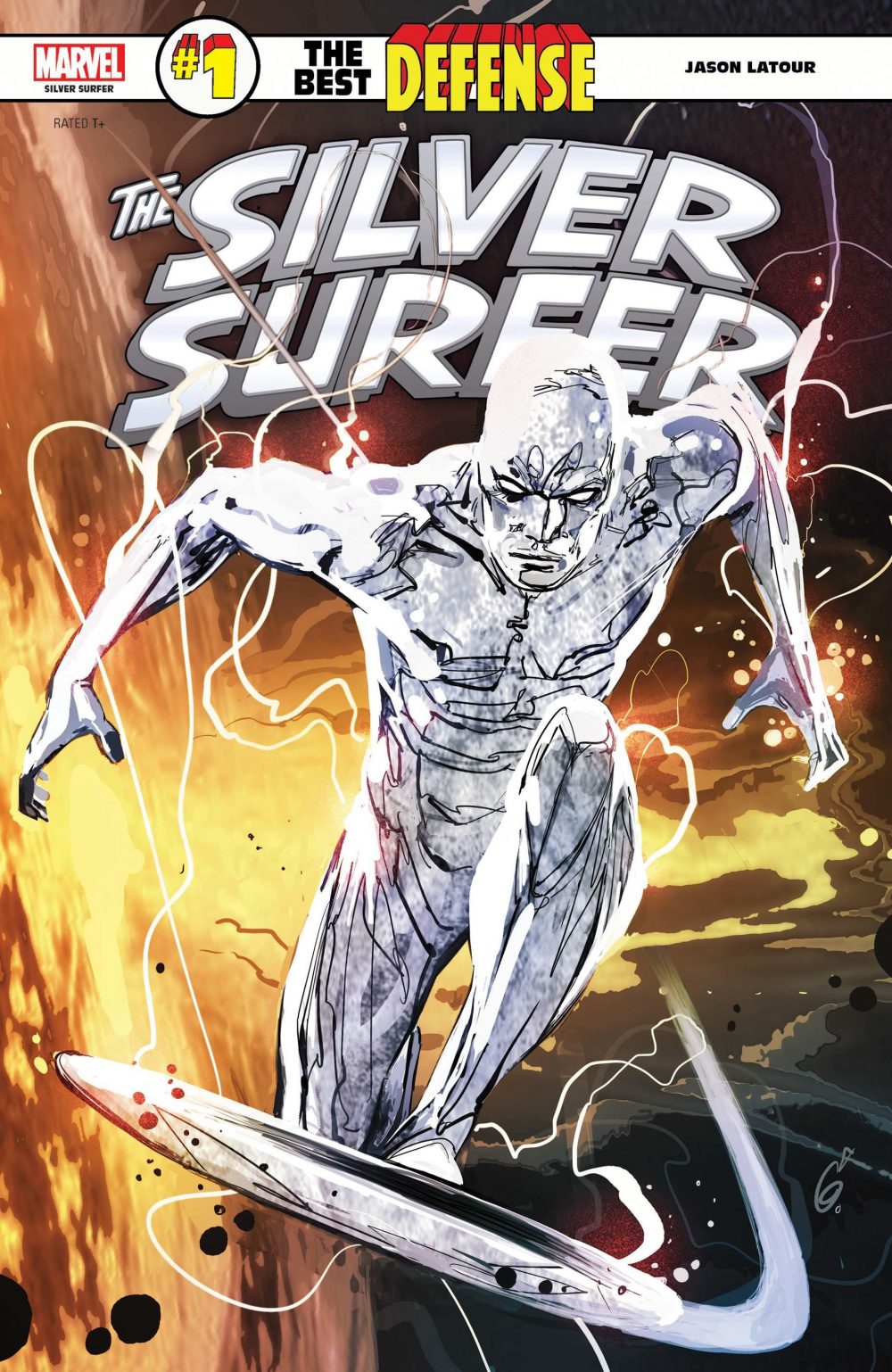 Silver Surfer: The Best Defense, copertina di Ron Garney