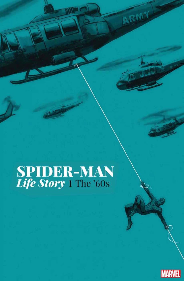 Spider-Man: Life Story #1, copertina di Mark Bagley