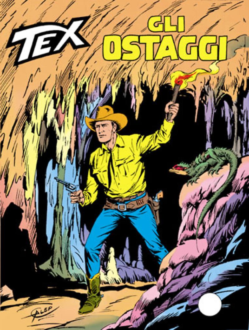 Tex 293: Gli ostaggi, copertina di Aurelio Galleppini