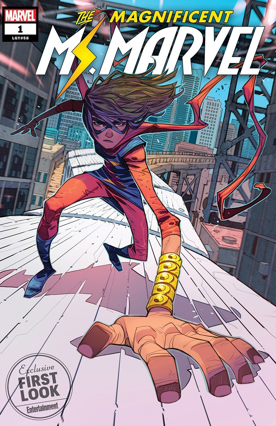 Magnificent Ms. Marvel #1, copertina di Minkyu Jung