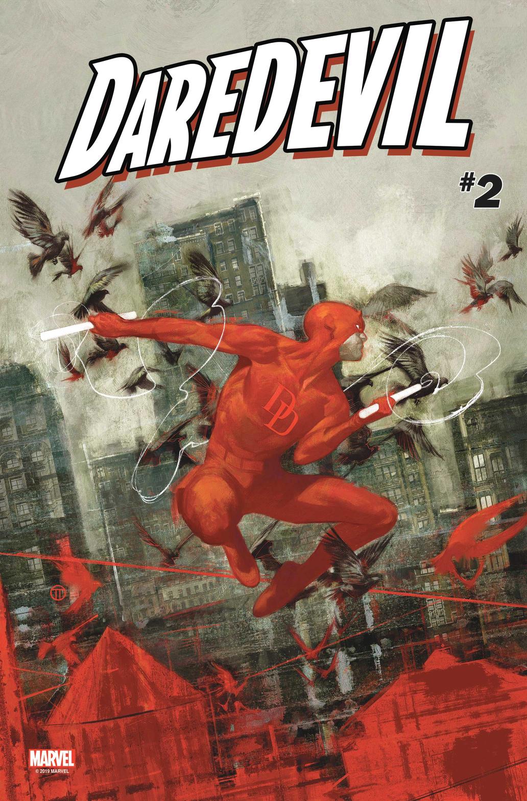 Daredevil #2, copertina di Julian Totino Tedesco