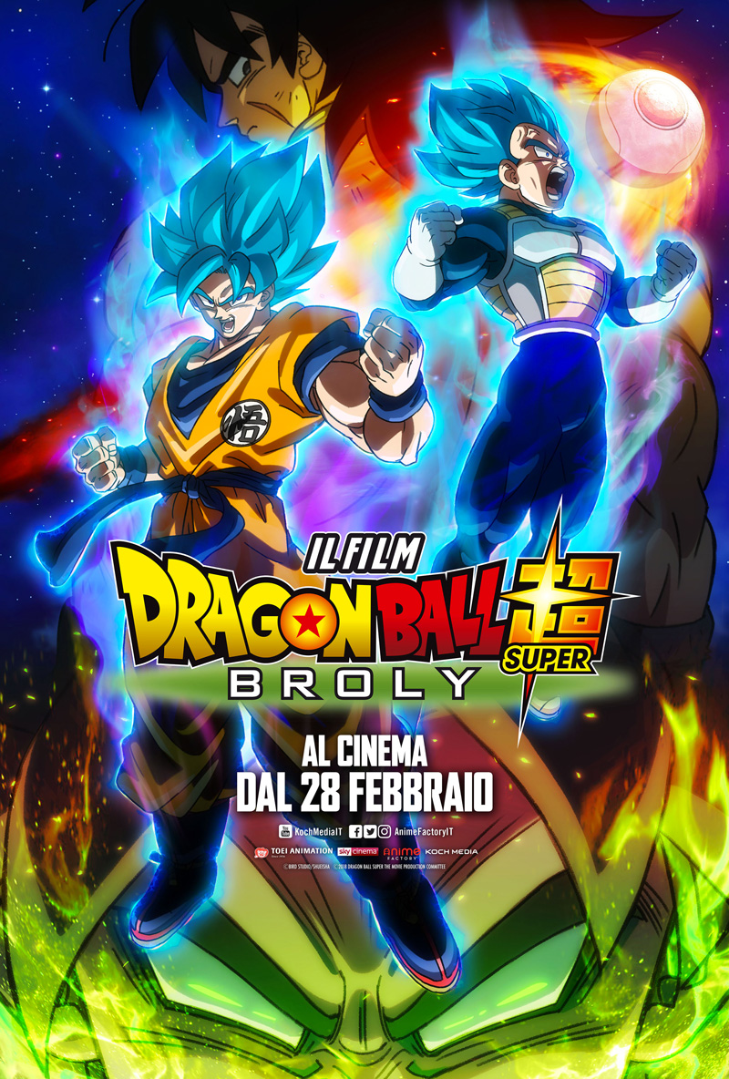 Dragon Ball Super: Broly, locandina italiana