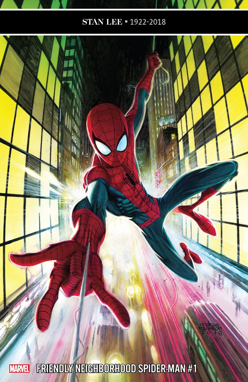 Friendly Neighborhood Spider-Man #1, copertina di Andrew C. Robinson