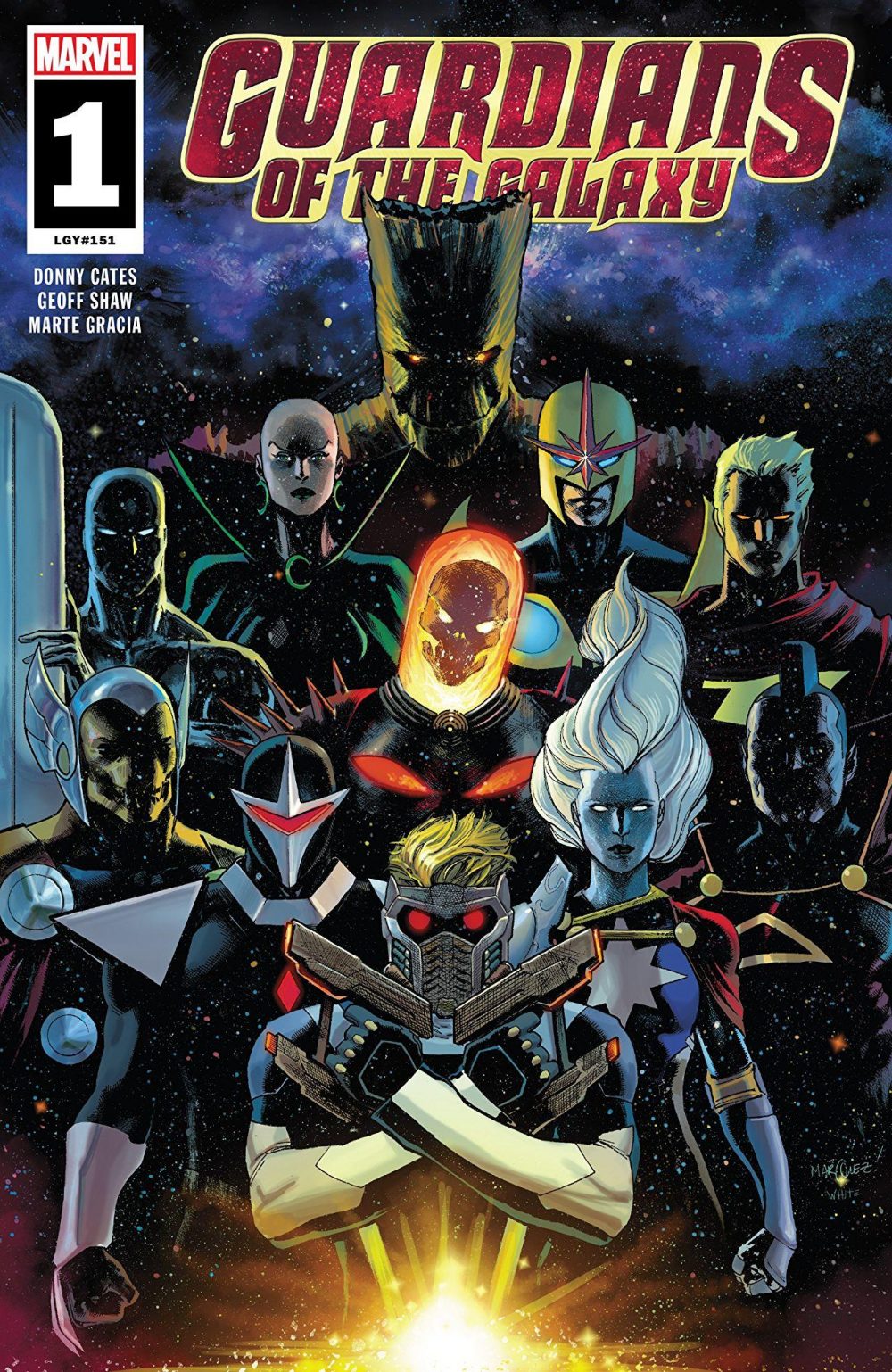 Guardians of the Galaxy #1, copertina di David Marquez