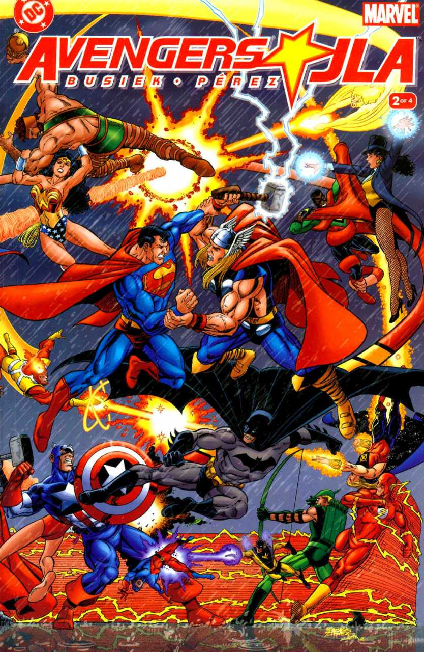 JLA/Avengers #2, copertina di George Pérez