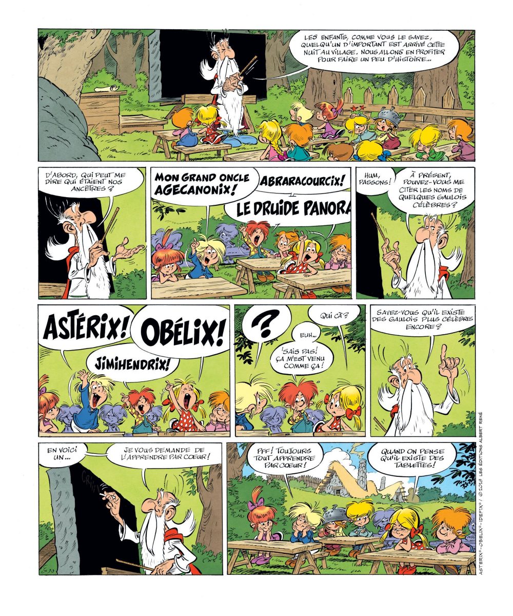 Asterix vol. 38, tavola promozionale