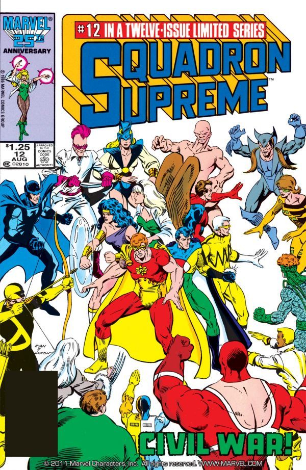 Squadron Supreme #12, copertina di Paul Ryan