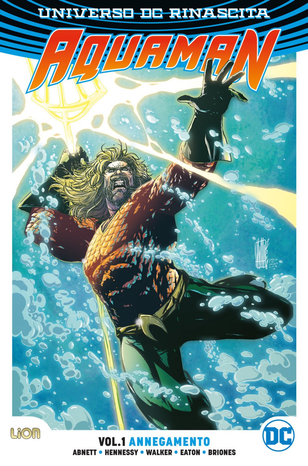 Aquaman vol. 1: Annegamento, copertina di Alessandro Vitti