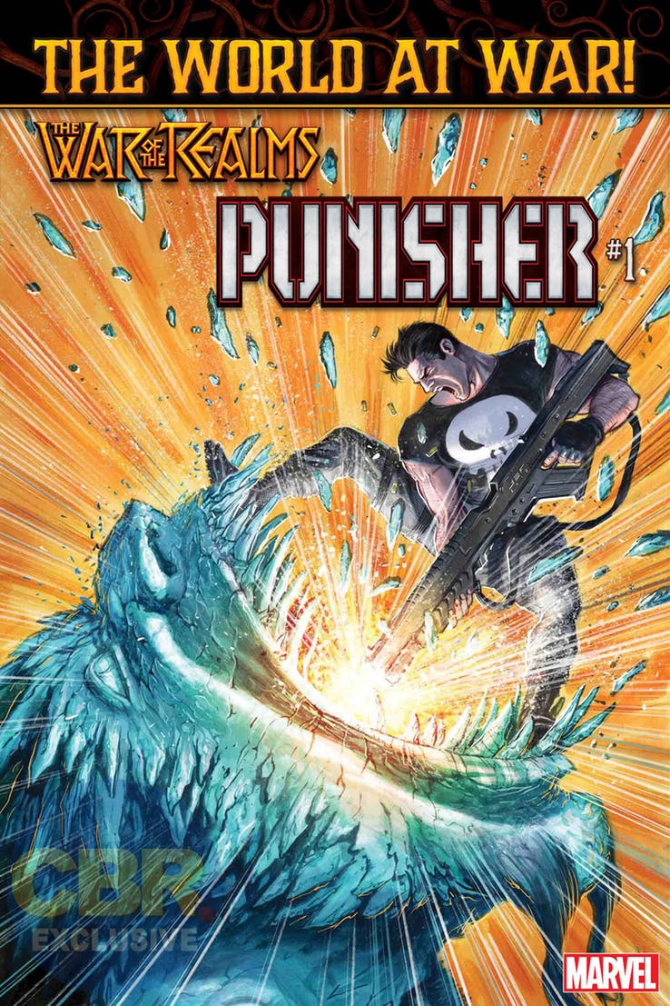 War of the Realms: Punisher #1, copertina di Juan Ferreira