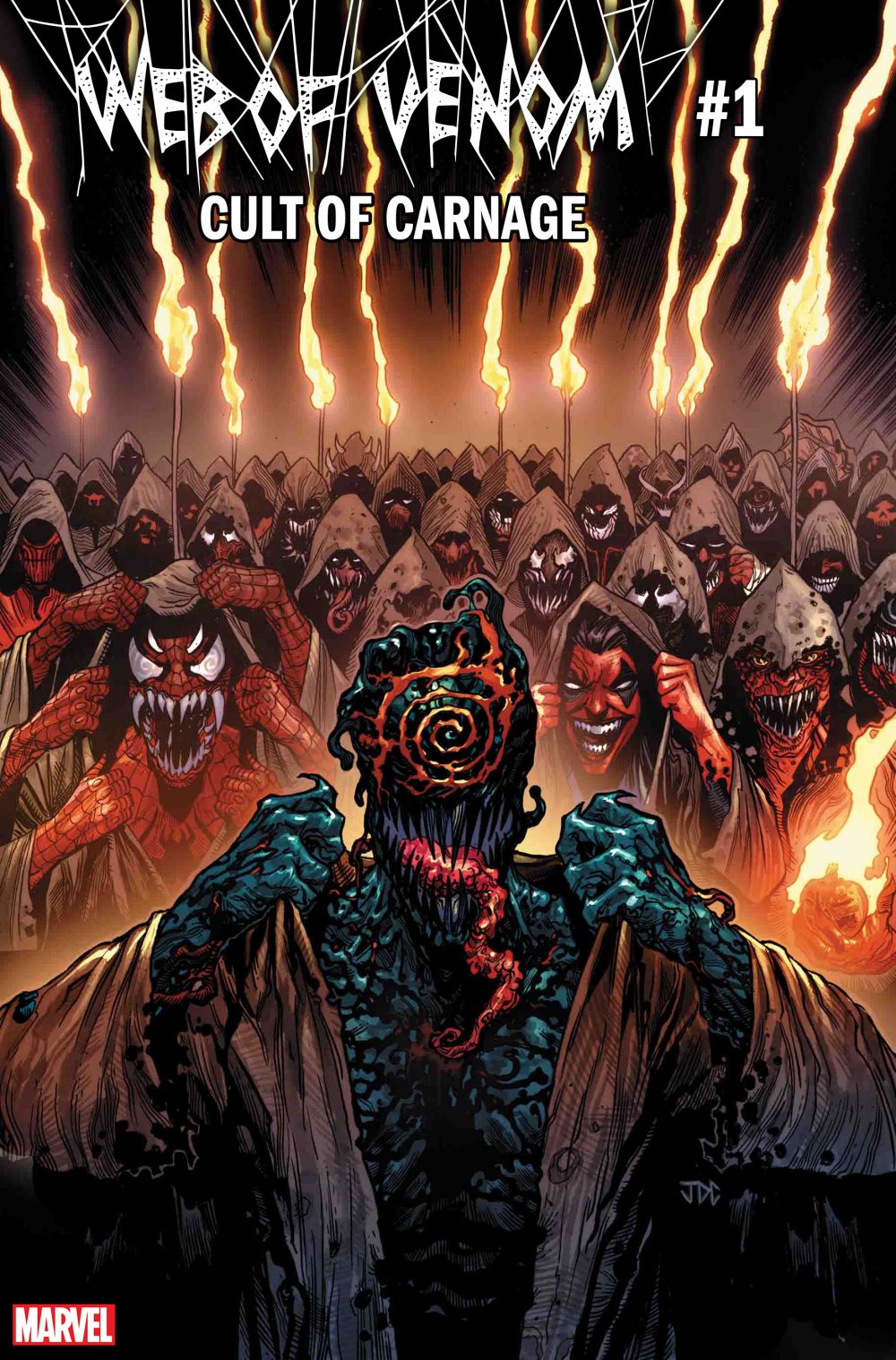 Web of Wenom: Cult of Carnage #1, copertina di Josh Cassara