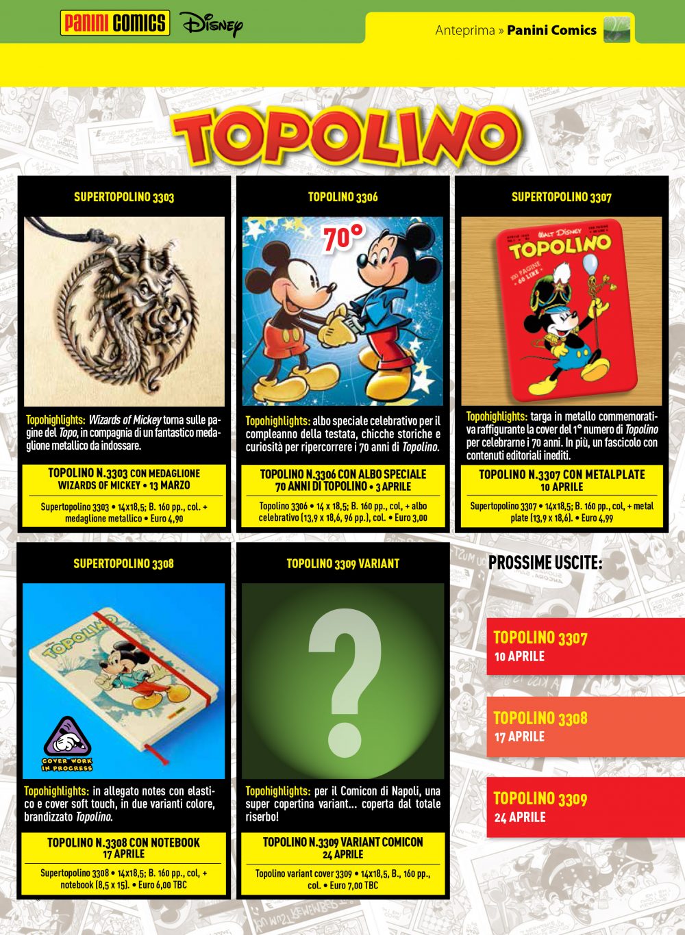 Panini Disney su Anteprima 330