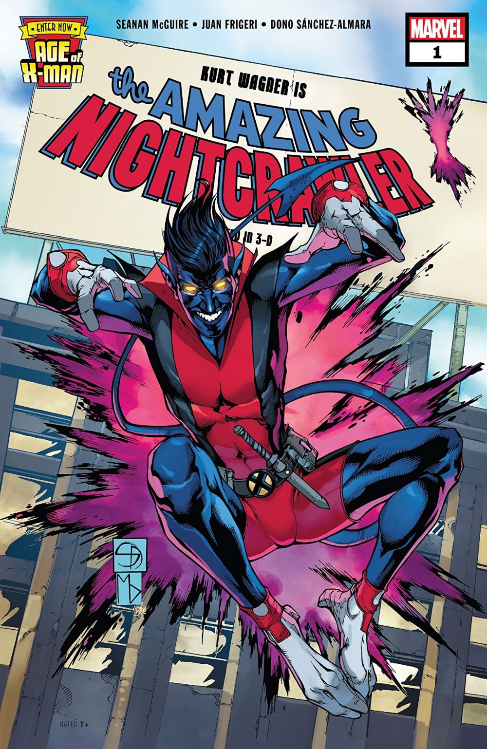 Age of X-Man The Amazing Nightcrawler, copertina di Federico Blee