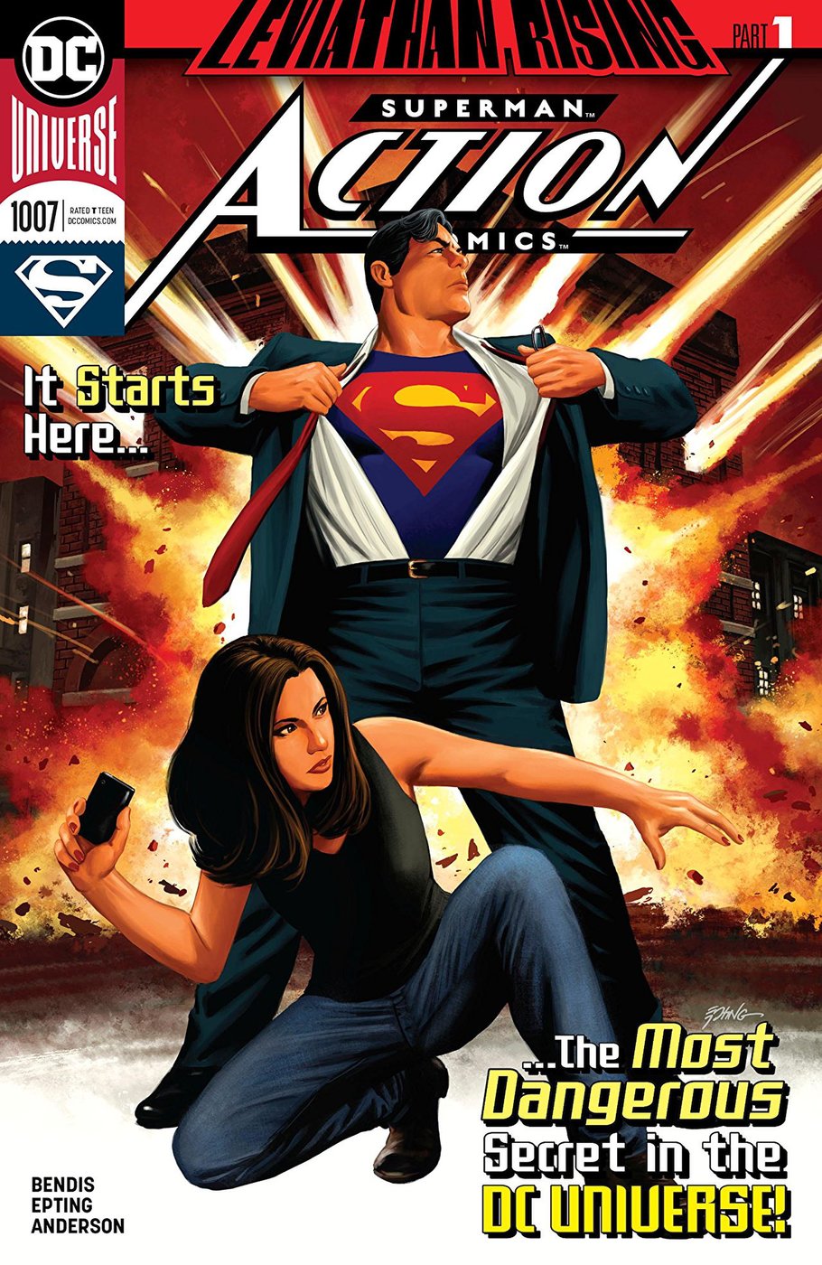 Action Comics #1007, copertina di Steve Epting