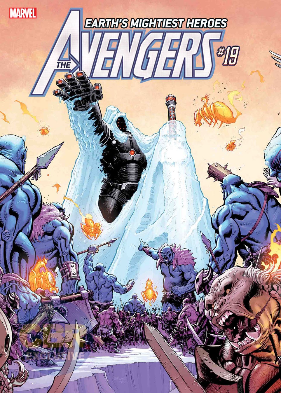 Avengers #19, copertina di Ed McGuinness