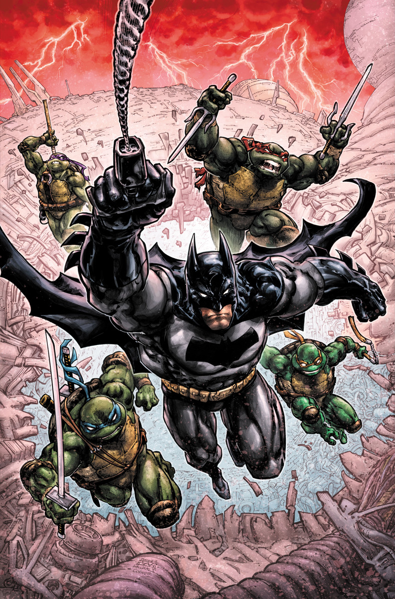 Batman/Teenage Mutant Ninja Turtles III #1, copertina di Freddie E. Williams II