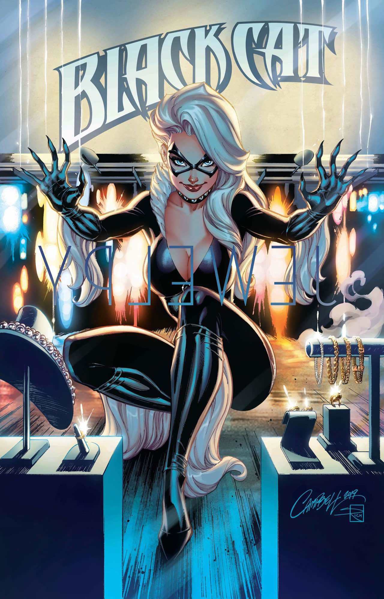 Black Cat #1, copertina di J. Scott Campbell