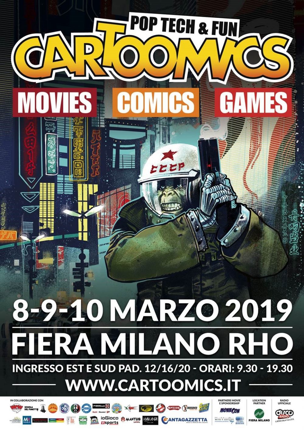 Cartoomics 2019, locandina