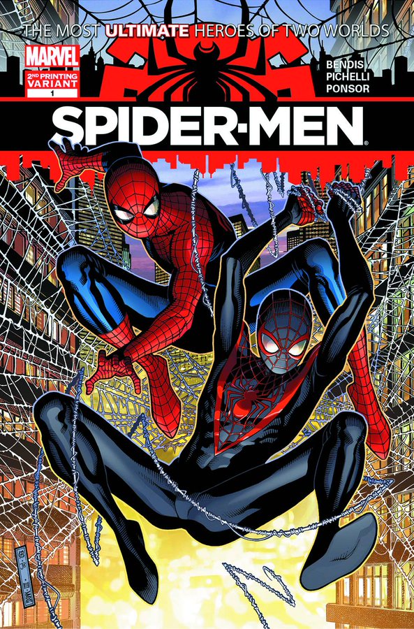 Spider-Men #1, variant cover di Jim Cheung