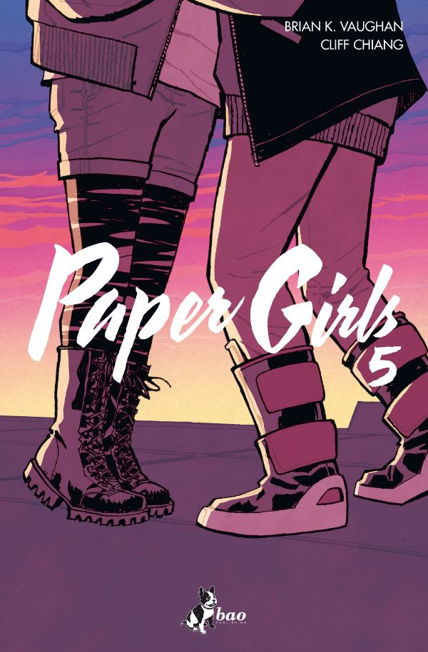 Paper Girls vol. 5, copertina di Cliff Chiang