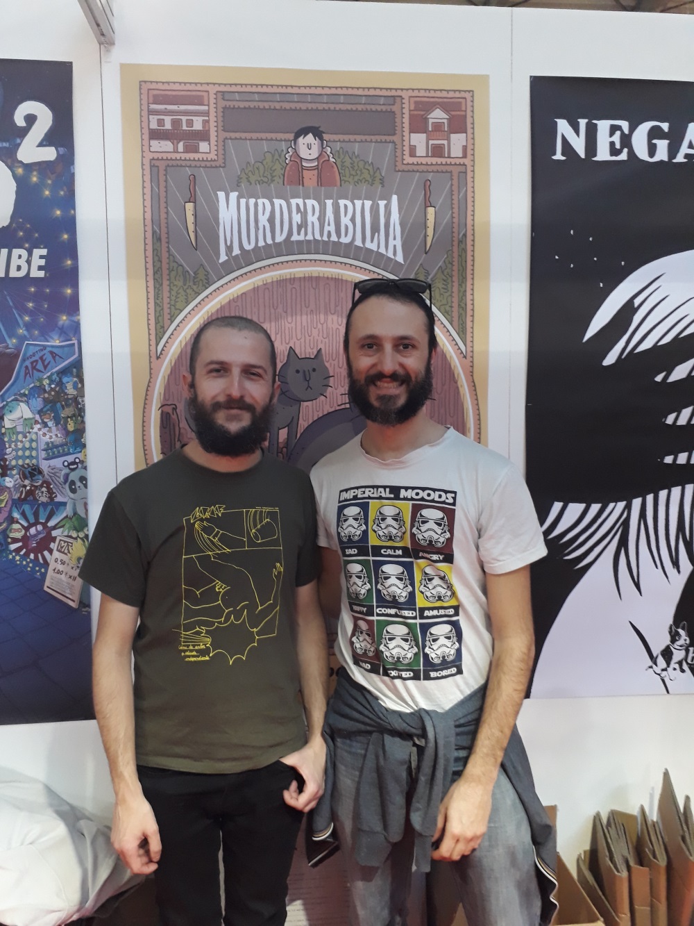 Alvaro Ortìz e Claudio Scaccabarozzi a Cartoomics 2019