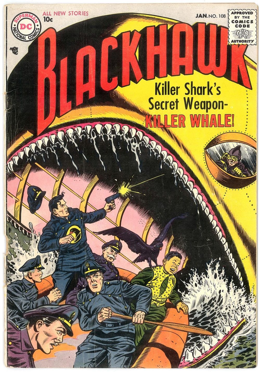 Blackhawk #108, copertina di Dick Dillin