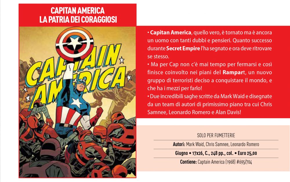 Capitan America La patria dei coraggiosi su Anteprima