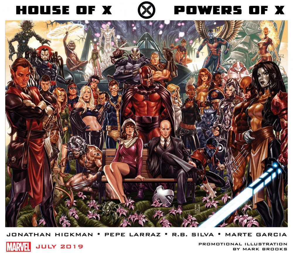 House of X e Powers of X #1, copertine di Mark Brooks