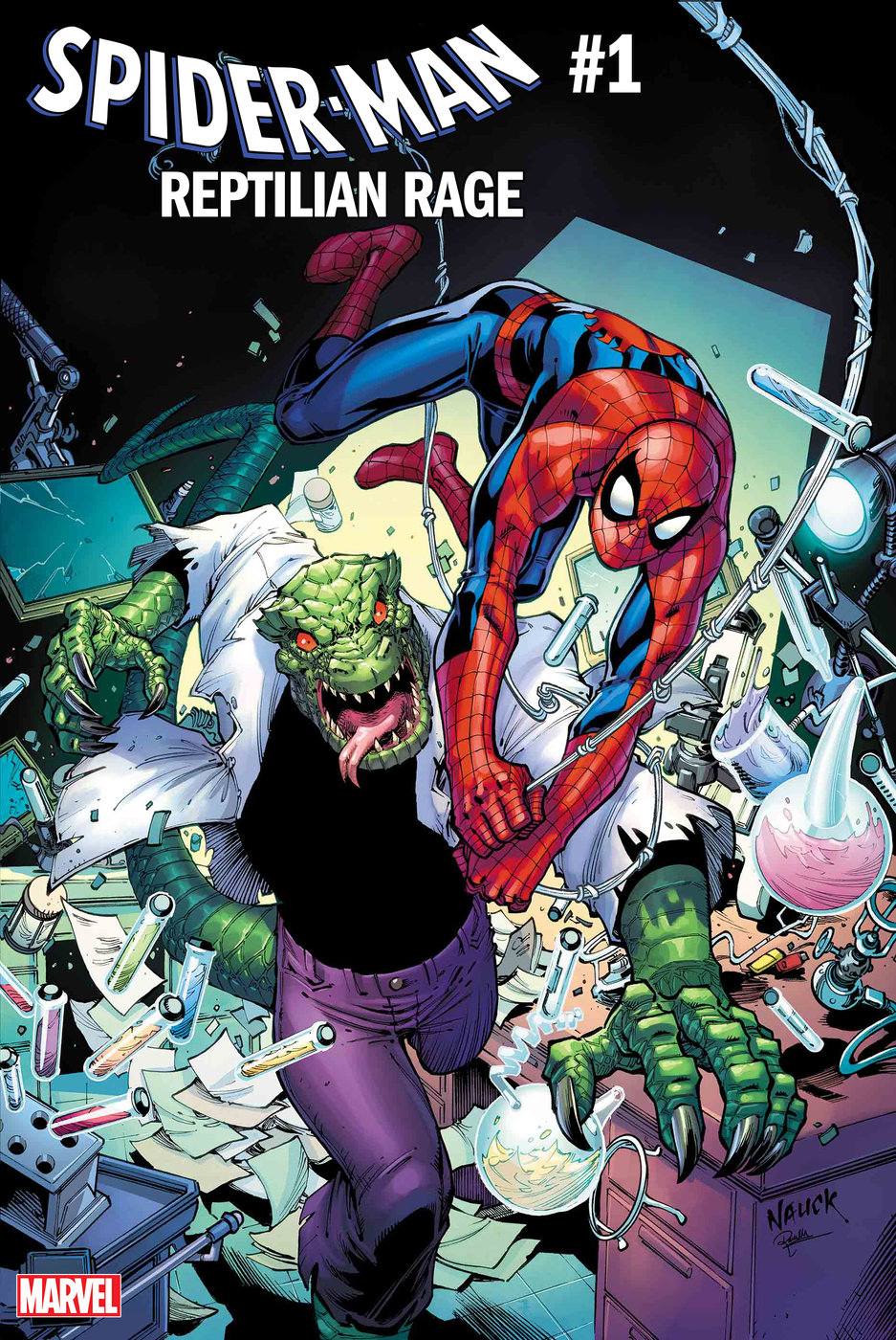 Spider-Man: Reptilian Rage #1, copertina di Todd Nauck