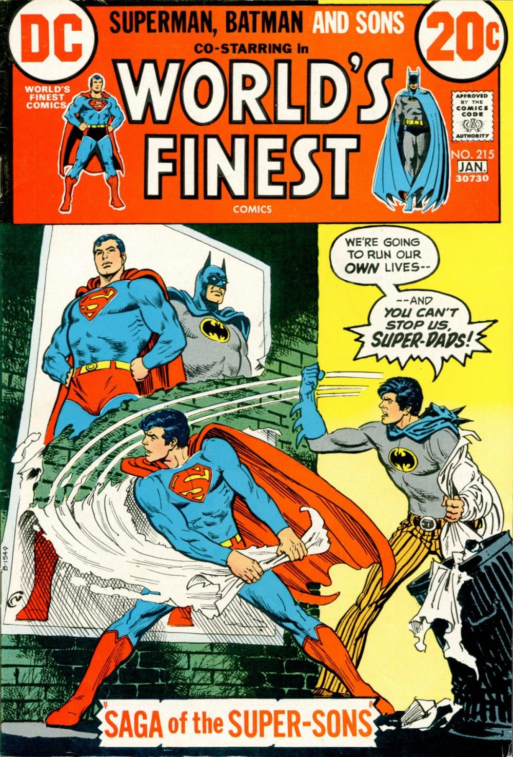 World's Finest #215, copertina di Dick Dillin