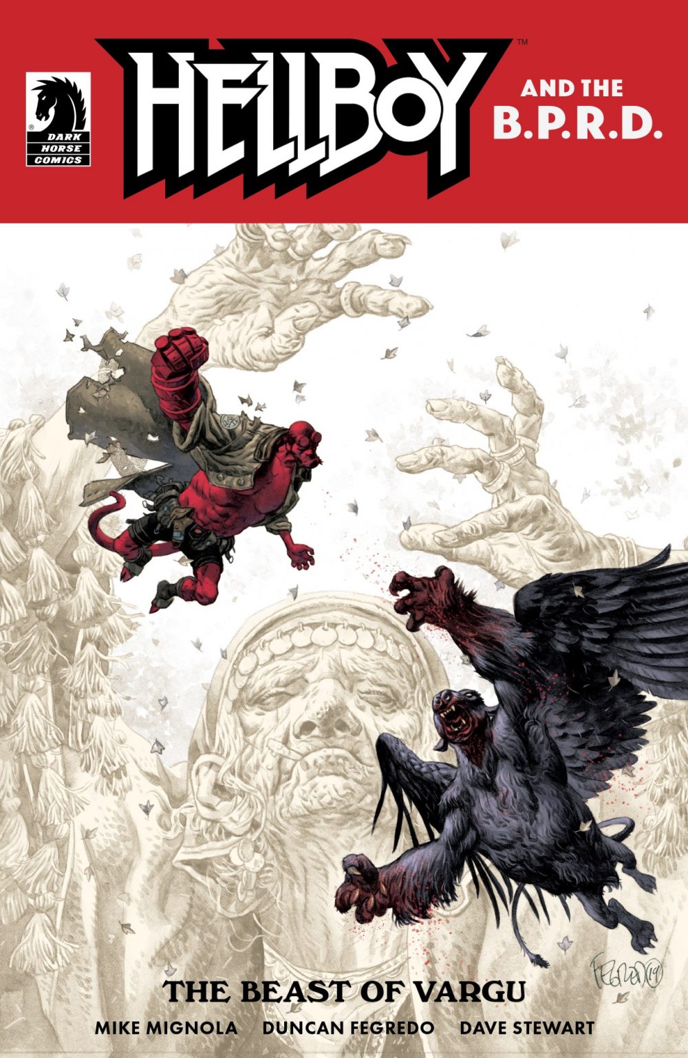 Hellboy and the B.P.R.D.: The Beast of Vargu, copertina di Duncan Fegredo