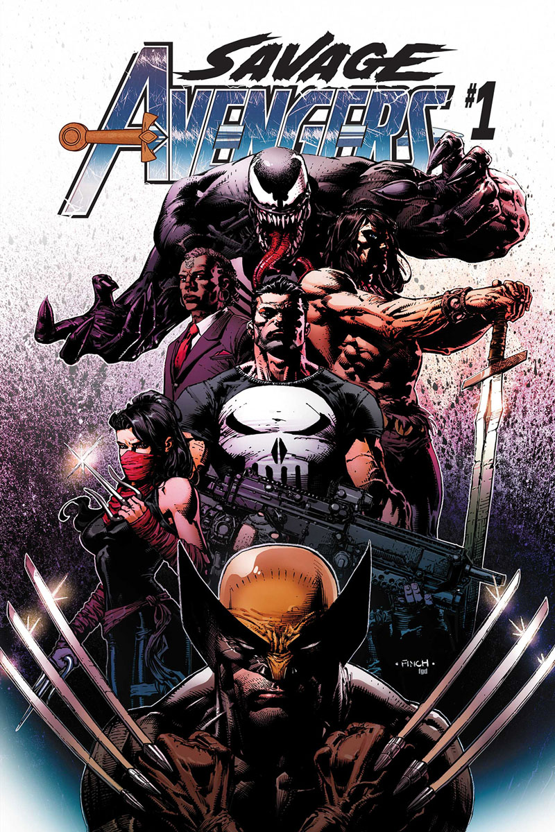 Savage Avengers #1, copertina di David Finch