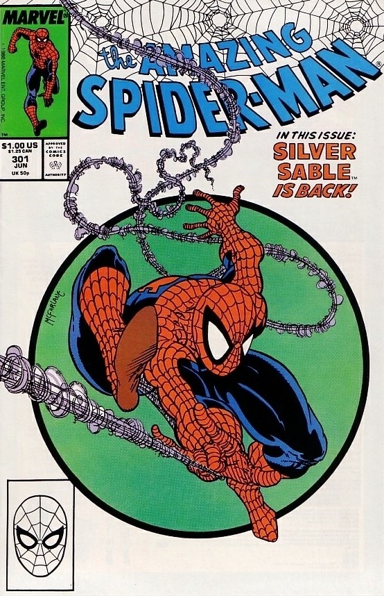 Amazing Spider-Man #301, copertina di Todd McFarlane