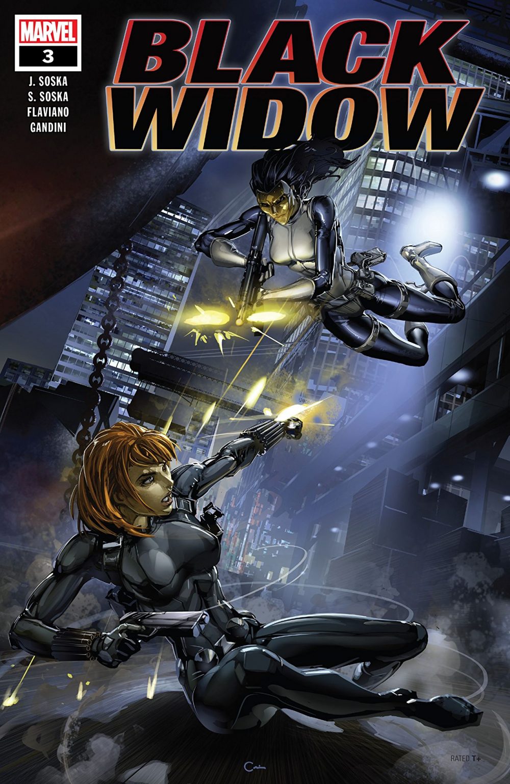 Black Widow #3, copertina di Clayton Crain