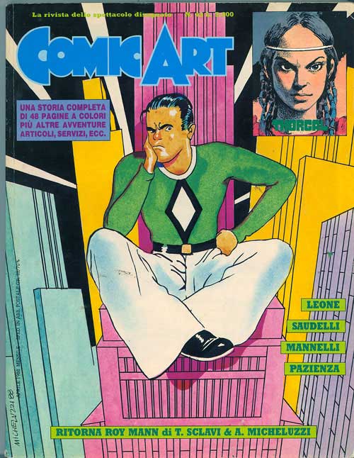 Comic Art 43, copertina di Attilio Micheluzzi