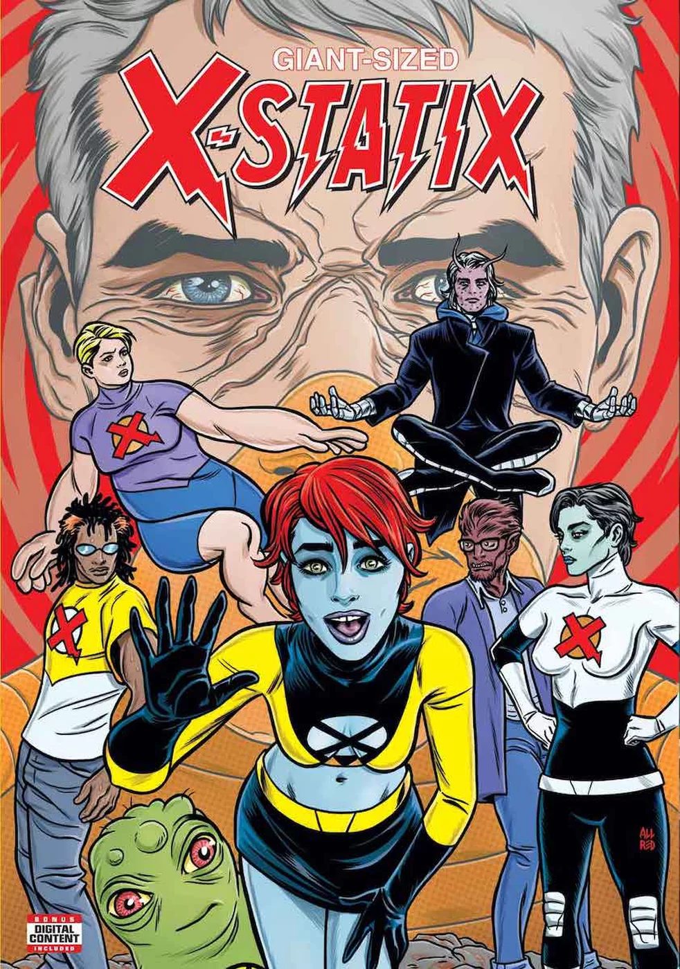 Giant-Sized X-Statix #1, copertina di Mike Allred