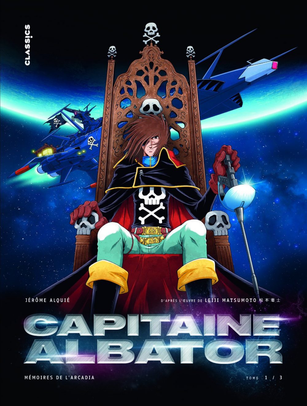 Capitaine Albator: Mémoires de l’Arcadia vol. 1, copertina di Jérôme Alquié