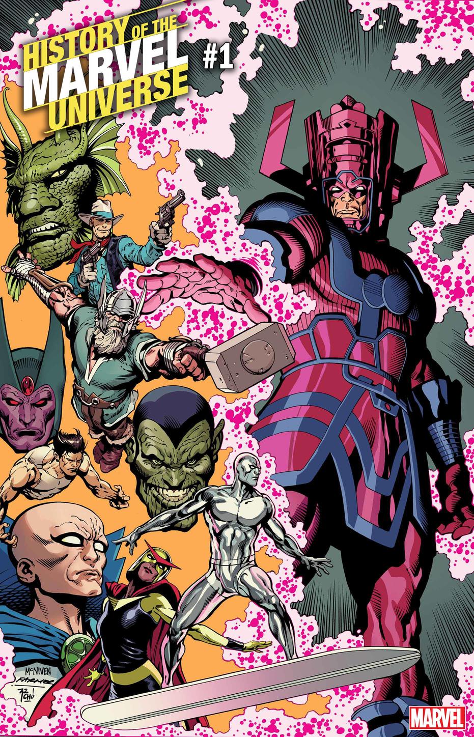 History of the Marvel Universe #1, copertina di Steve McNiven