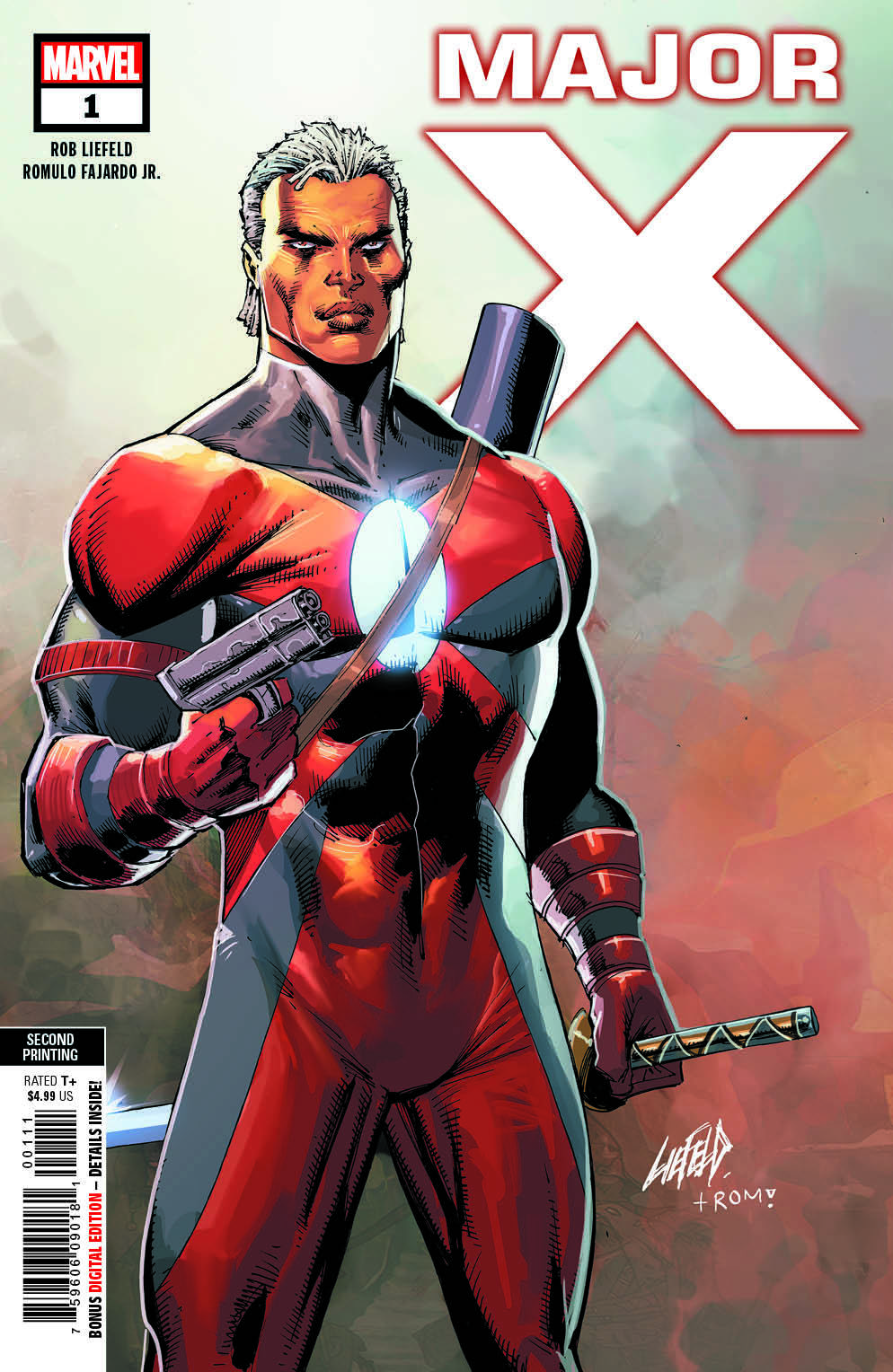 Major X #1, copertina di Rob Liefeld