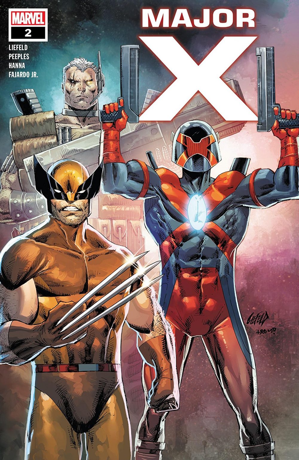 Major X #2, copertina di Rob Liefeld