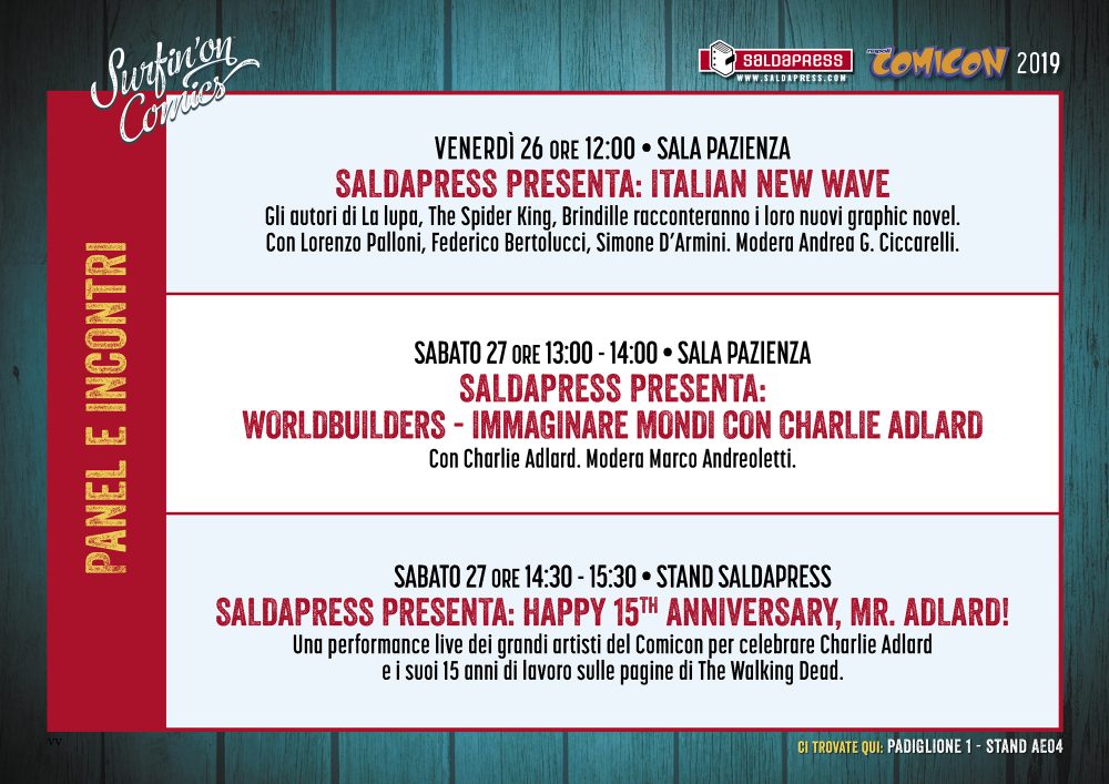 SaldaPress al Comicon 2019: panel