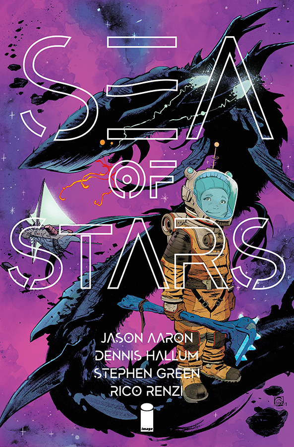 Sea of Stars #1, copertina di Stephen Green