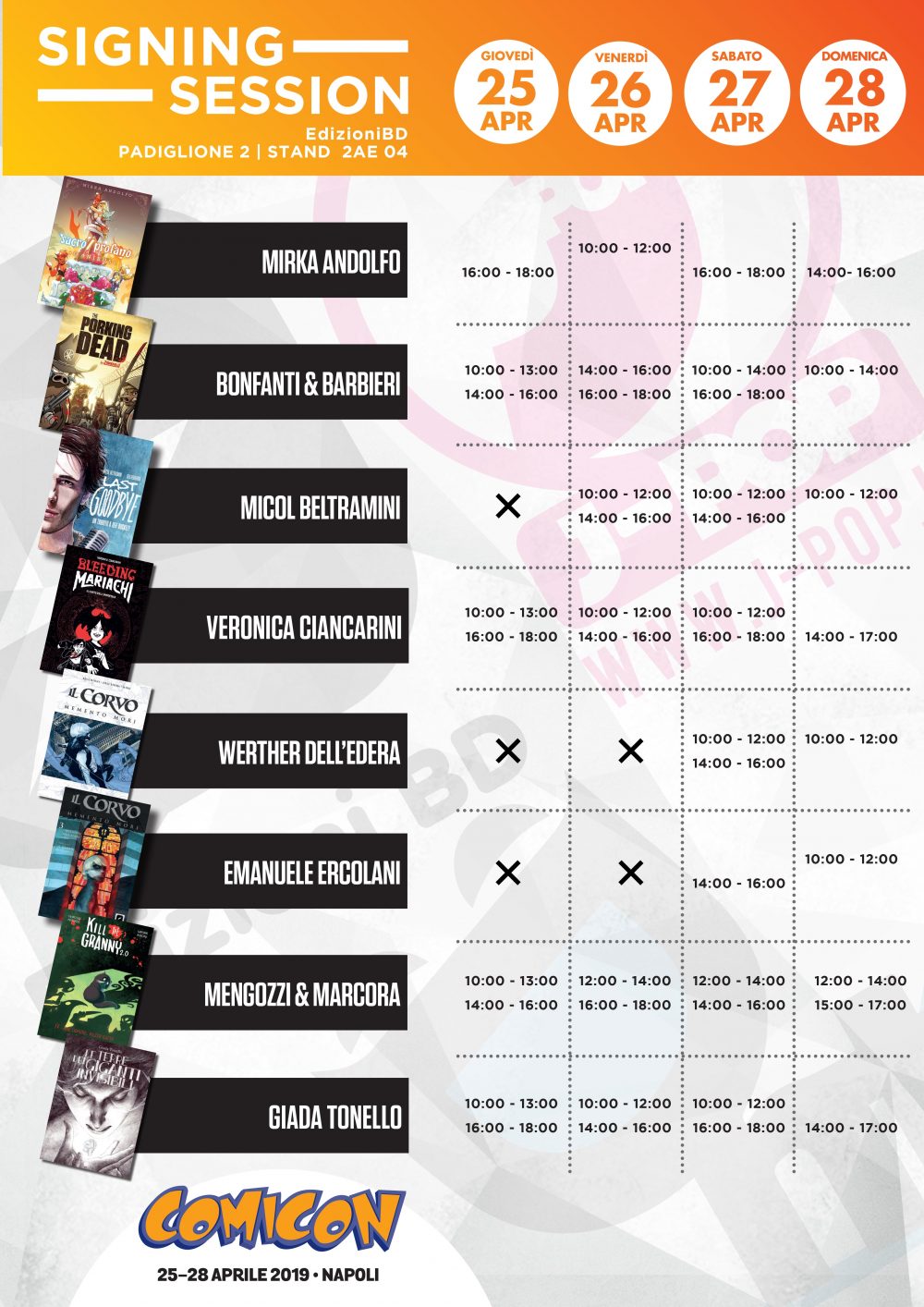 Edizioni BD, J-POP e Dentiblù al Comicon 2019