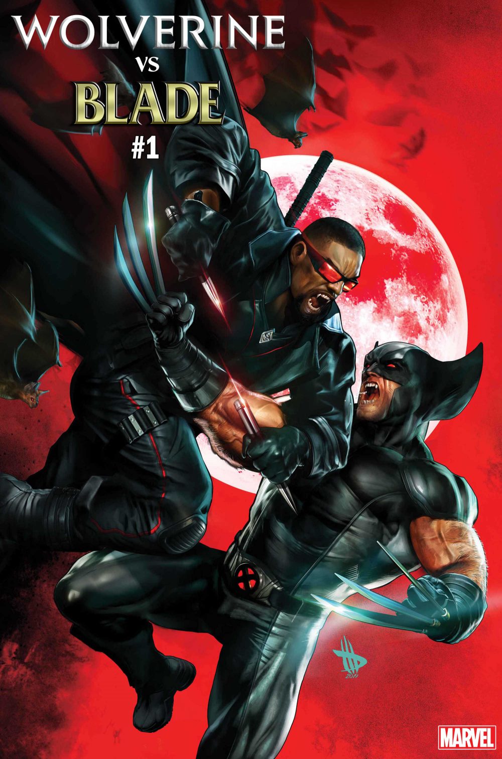 Wolverine vs. Blade Special #1, copertina di Dave Wilkins