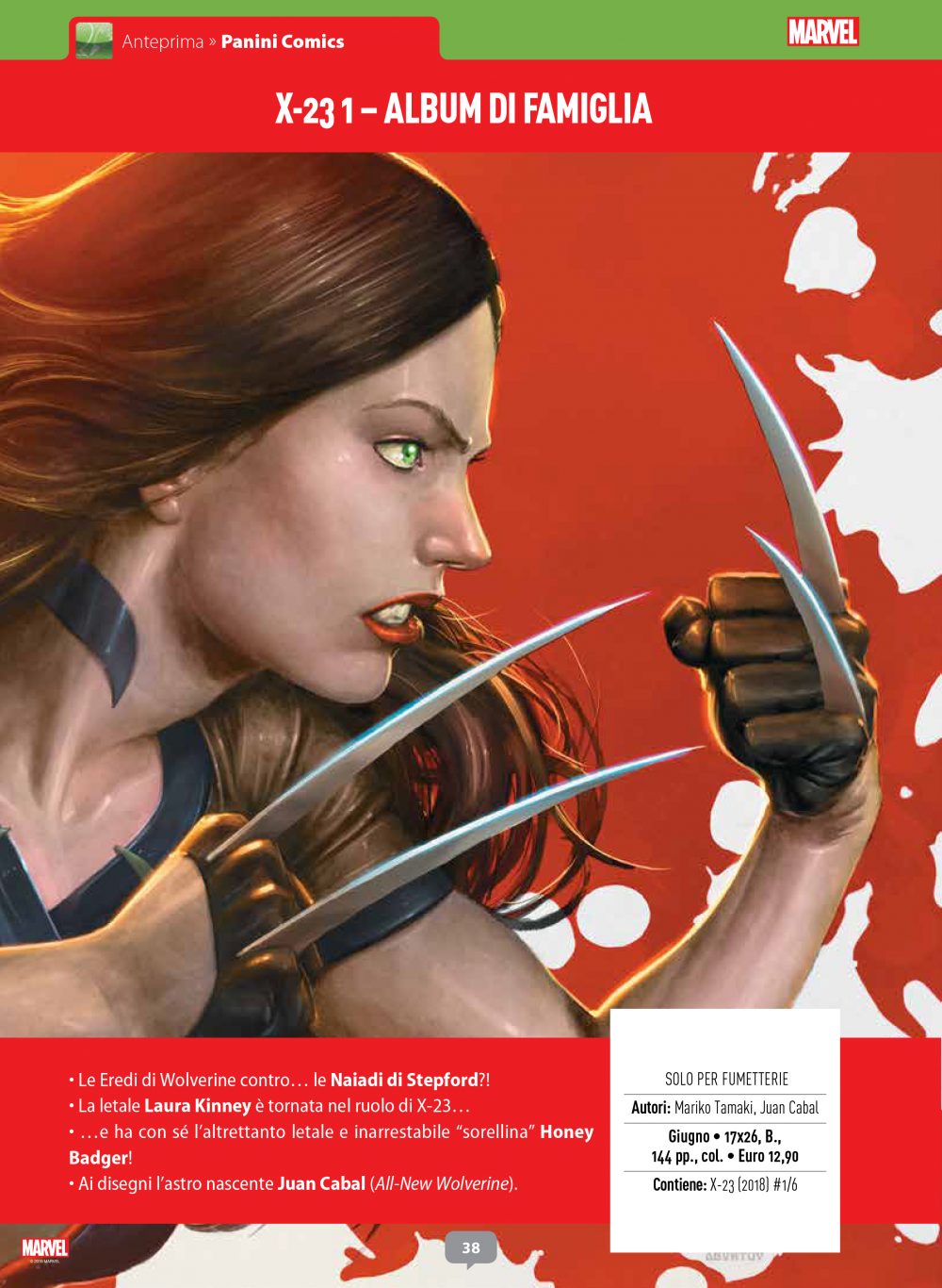 X-23 1: Album di famiglia su Anteprima