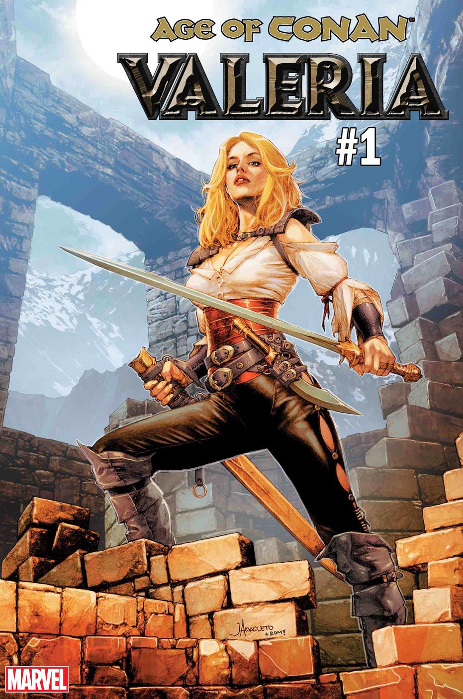 Age of Conan: Valeria #1, copertina di Jay Anacleto